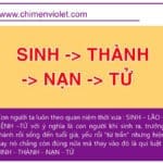 Sinh tử đời người và quy luật mới 6 sinh thành nạn tử