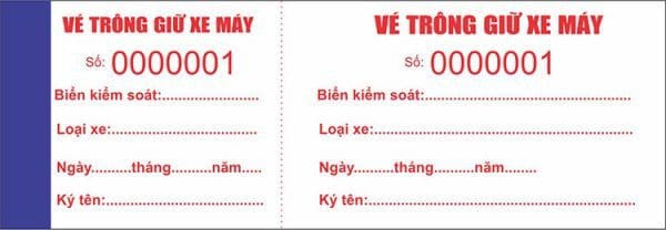 Điều tử tế từ tấm vé gửi xe 3 vé gửi xe