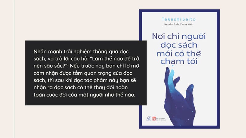 Review : Nơi chỉ người đọc sách mới có thể chạm tới - Takashi Saito 4 Nơi chỉ người đọc sách mới có thể chạm tới”
