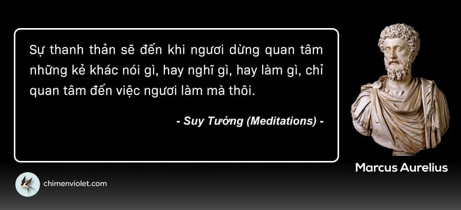 Lời giáo huấn của Marcus Aurelius 13 Suy tưởng - Marcus Aurelius
