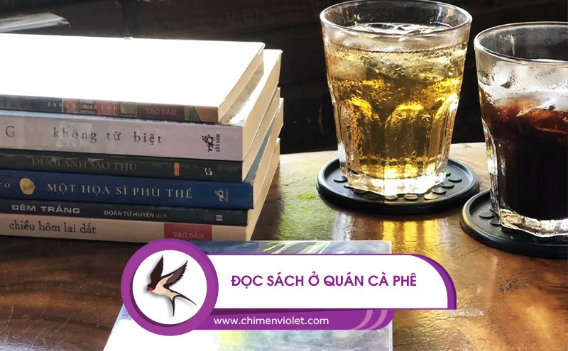 Đọc sách ở quán cà phê